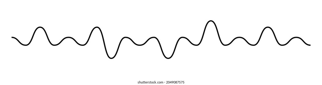 Wavy, zig-zag, criss-cross lines, stripes vector element