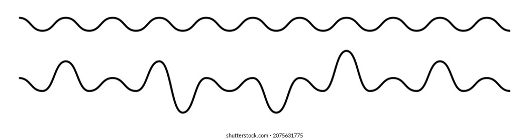 Wavy, zig-zag, criss-cross lines, stripes vector element