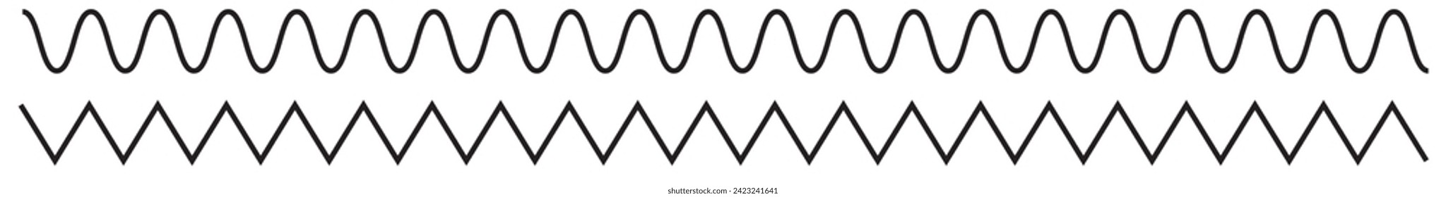 Wavy, zig-zag, criss-cross lines, stripes vector element