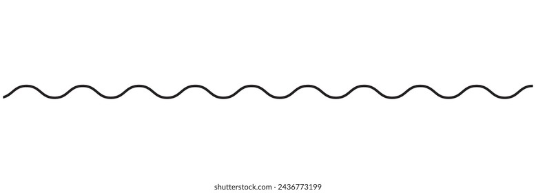 Wavy, zig-zag, criss-cross lines, stripes vector element. waving line.