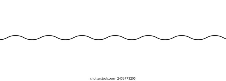 Wavy, zig-zag, criss-cross lines, stripes vector element. waving line.