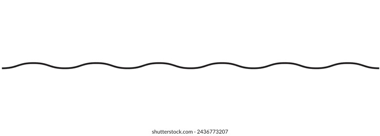 Wavy, zig-zag, criss-cross lines, stripes vector element. waving line.