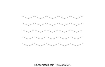 Wavy, zig-zag, criss-cross lines. Waving stripes