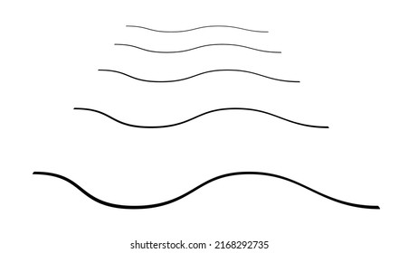 Wavy, zig-zag, criss-cross lines. Waving stripes