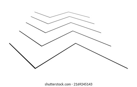 Wavy, zig-zag, criss-cross lines. Waving stripes