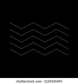 Wavy, zig-zag, criss-cross lines. Waving stripes
