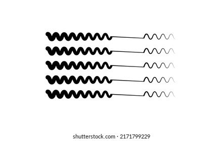 Wavy, zig-zag, criss-cross lines. Waving stripes