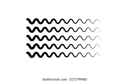 Wavy, zig-zag, criss-cross lines. Waving stripes