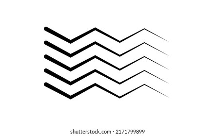 Wavy, zig-zag, criss-cross lines. Waving stripes