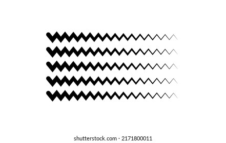 Wavy, zig-zag, criss-cross lines. Waving stripes