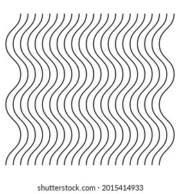 Wavy, zig-zag, criss-cross, waving lines geometrical element. vector