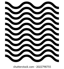 Wavy, zig-zag, criss-cross, waving lines geometrical element. vector