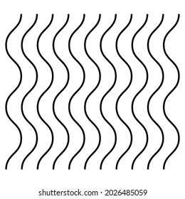 Wavy, zig-zag, criss-cross, waving lines geometrical element. vector