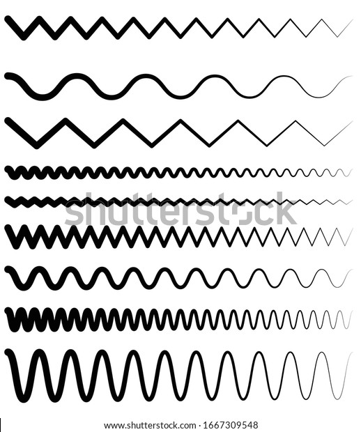Wavy,\
zig-zag, distorted lines. Horizontal line\
dividers