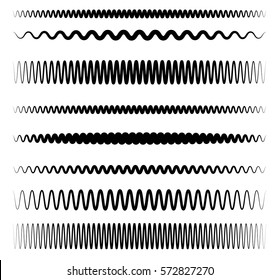 Wavy, zig-zag lines