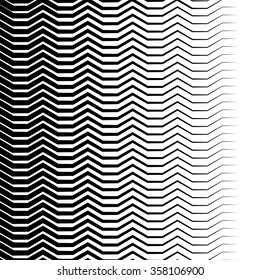 Wavy, zigzag lines pattern. Abstract monochrome background for your design. 