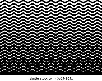 Wavy (zigzag) lines pattern. Horizontally seamlessly repeatable.