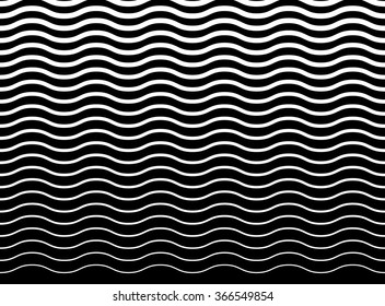 Wavy (zigzag) lines pattern. Horizontally seamlessly repeatable.