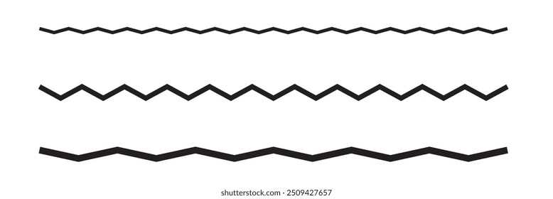 wavy zigzag pattern line illustration