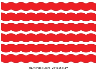 wavy zigzag pattern line illustration set on a white background, abstract vectors. curvy shapes background. Flat vector illustration isolated.