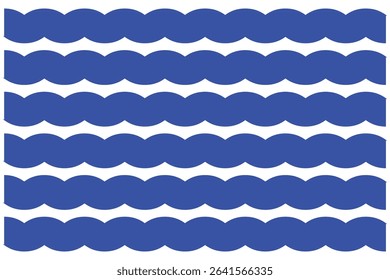 wavy zigzag pattern line illustration set on a white background, abstract vectors. curvy shapes background. Flat vector illustration isolated.