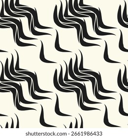 Padrão de vetor sem emenda em ziguezague ondulado