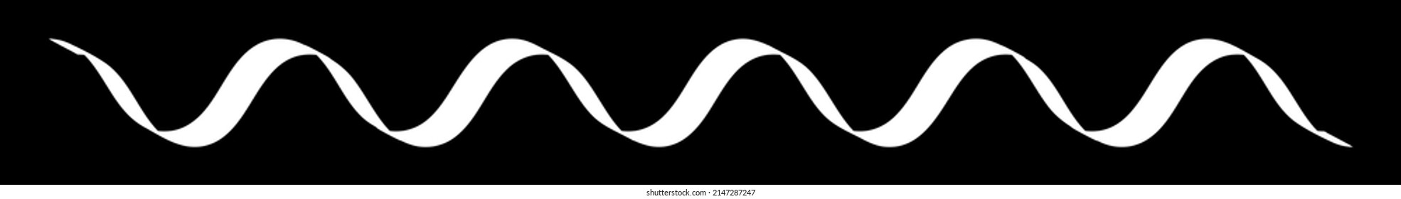 Wavy, zigzag, waving, criss-cross lines stripes, horizontal dividers. Streaks, strips.
