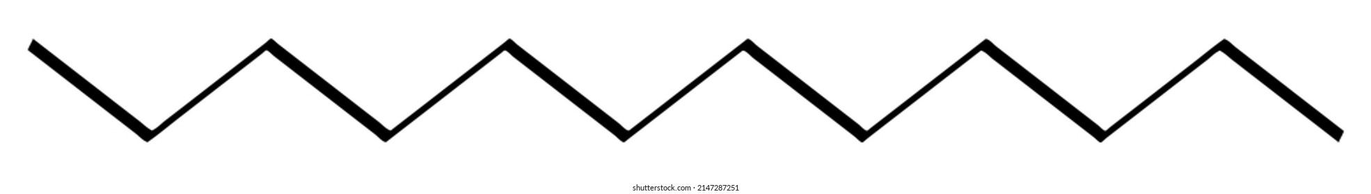 Wavy, zigzag, waving, criss-cross lines stripes, horizontal dividers. Streaks, strips.
