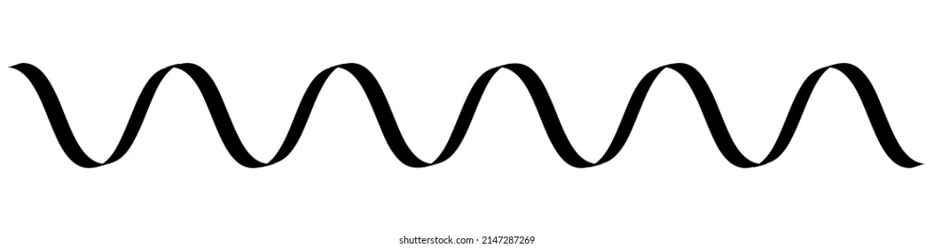 Wavy, zigzag, waving, criss-cross lines stripes, horizontal dividers. Streaks, strips.