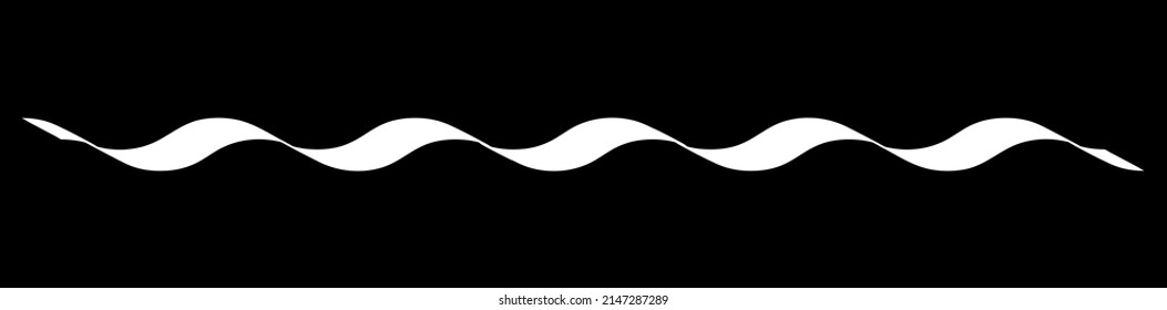 Wavy, zigzag, waving, criss-cross lines stripes, horizontal dividers. Streaks, strips.