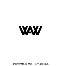 Waw Letter Original Monogram Logo Design