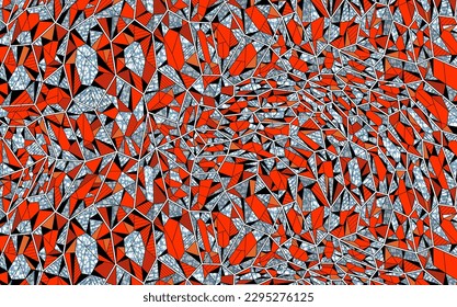 wax batik abstract seamless pattern, tribal textile art lines shape, hand draw rough background vibrant colors, fashion artwork for Fabric print.