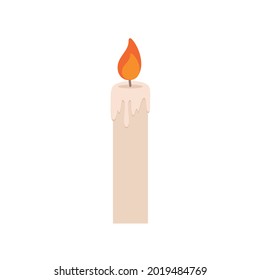 wax candle cartoon shining light,vector illustration.