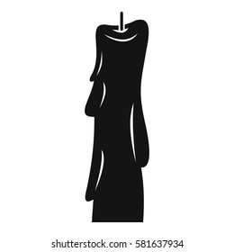 Wax candle icon. Simple illustration of wax candle vector icon for web