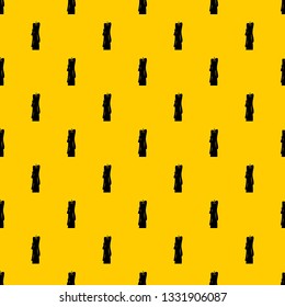 Wax candle pattern seamless vector repeat geometric yellow for any design