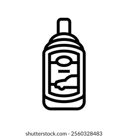 wax car care line icon vector. wax car care sign. isolated contour symbol black illustration