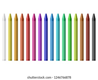 Wax colored pencil set