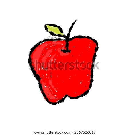 Similar – Image, Stock Photo Delicious apple with pencil shavings in lunch box