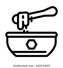 wax for depilation line icon vector. wax for depilation sign. isolated contour symbol black illustration