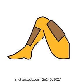 wax depilation procedure line icon vector. wax depilation procedure sign. isolated symbol illustration