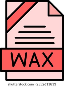 WAX Filled Style Icon Design