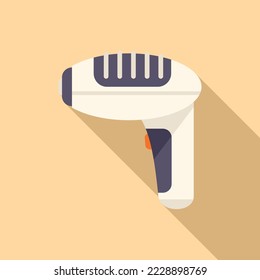 Icono de pistola de cera vector plano. Eliminación del pelo. Depilación del pelo