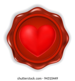 wax with heart