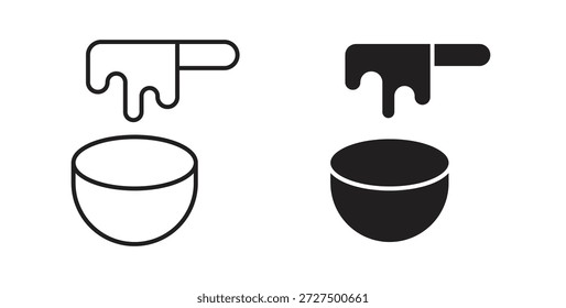 Ilustración vectorial aislada del icono de la cera. Pictograma de Vector para Web y App