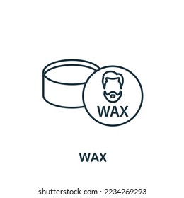 Wax icon. Monochrome simple Barber Shop icon for templates, web design and infographics