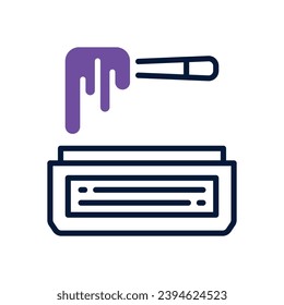 icono de cera. icono de doble tono vectorial para tu sitio web, móvil, presentación y diseño de logotipo.