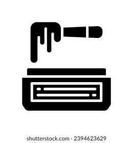 wax icon. vector glyph icon for your website, mobile, presentation, and logo design.