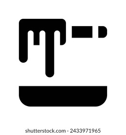 wax icon. vector glyph icon for your website, mobile, presentation, and logo design.