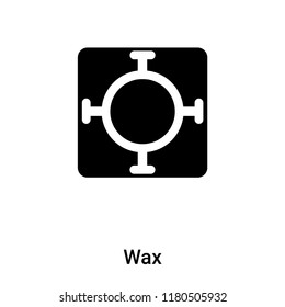 Wax icon vector isolated on white background, logo concept of Wax sign on transparent background, filled black symbol