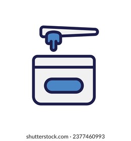 wax icon with white background vector stock illustration